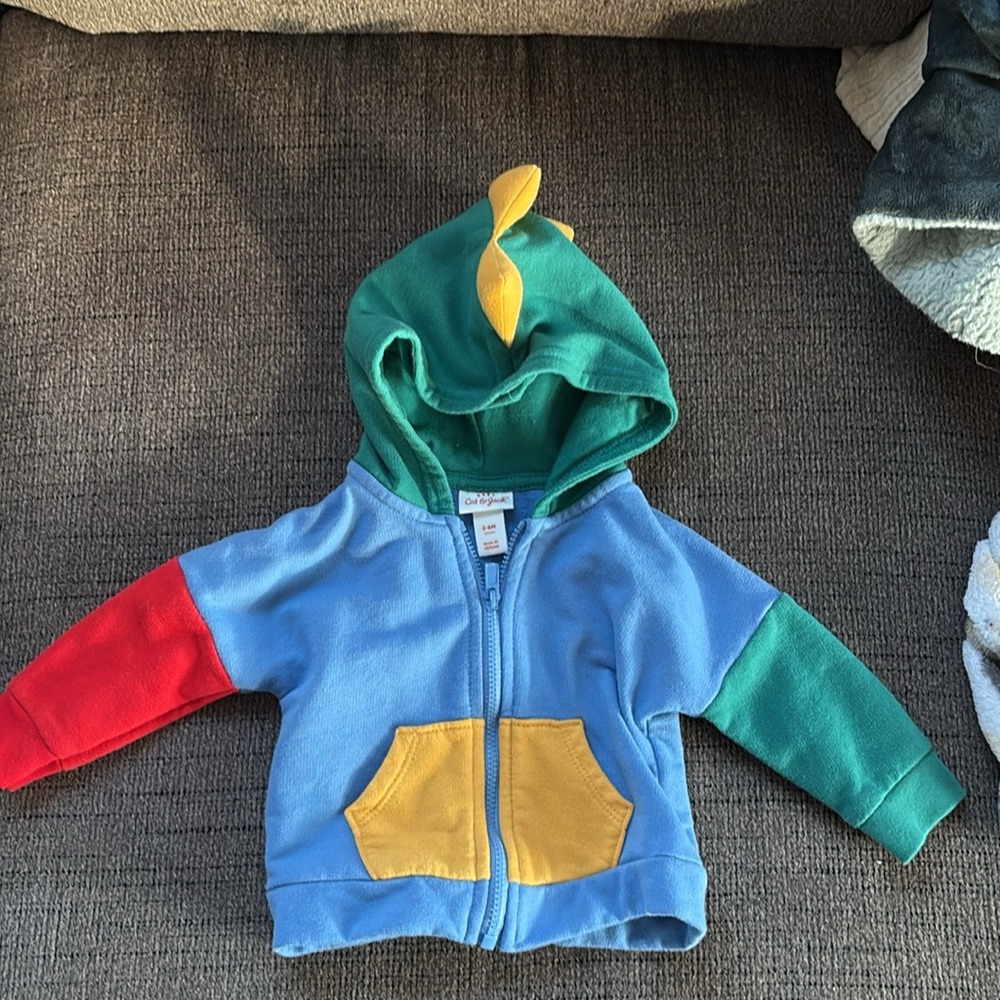 Cat & Jack Multicolor Dinosaur Hoodie